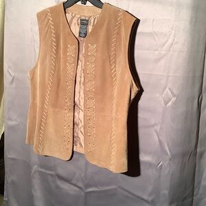 Outback Tan Leather Vest